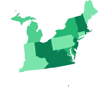 Northeast map
